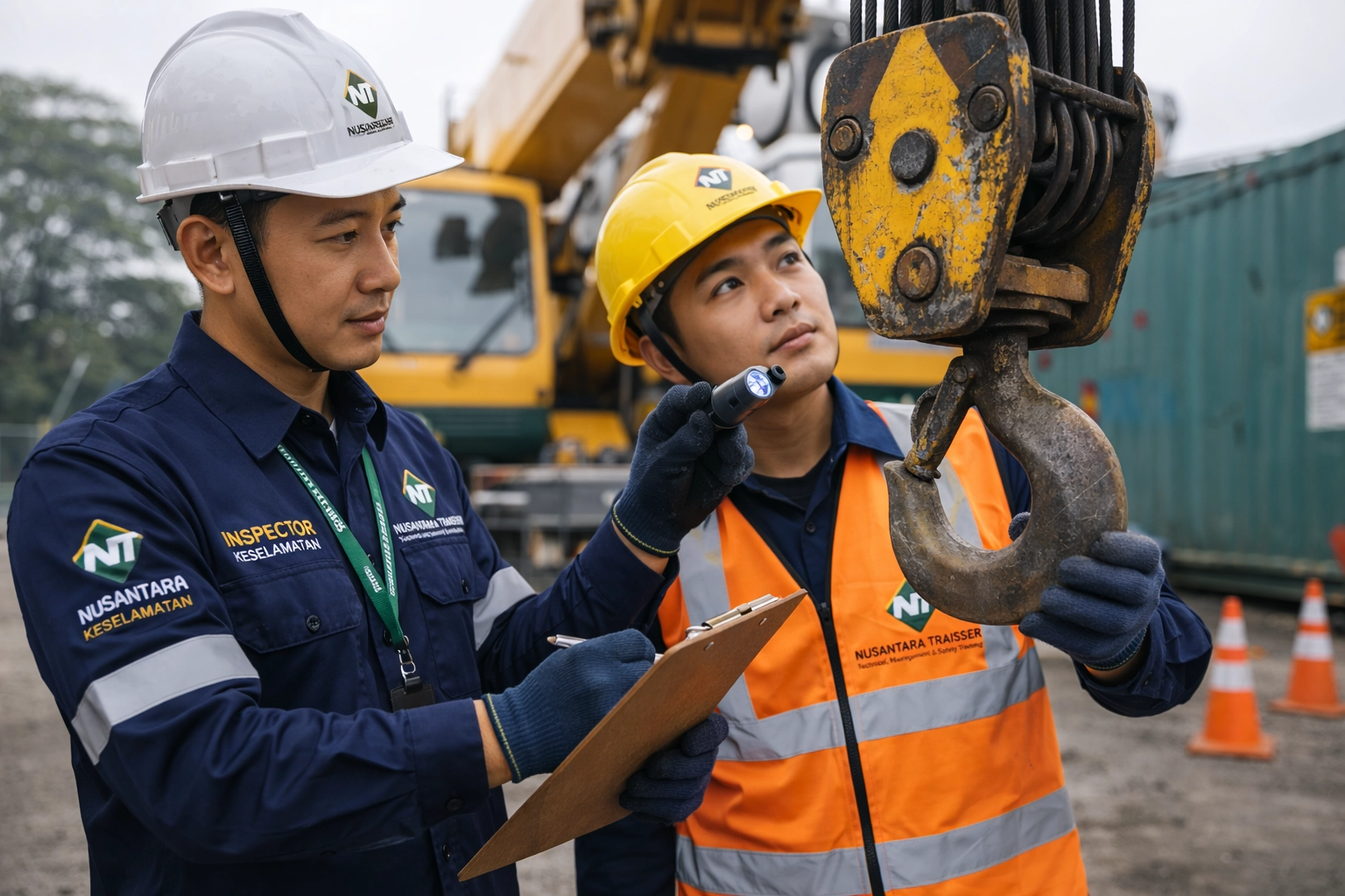 Proses inspection alat berat dan peralatan kerja