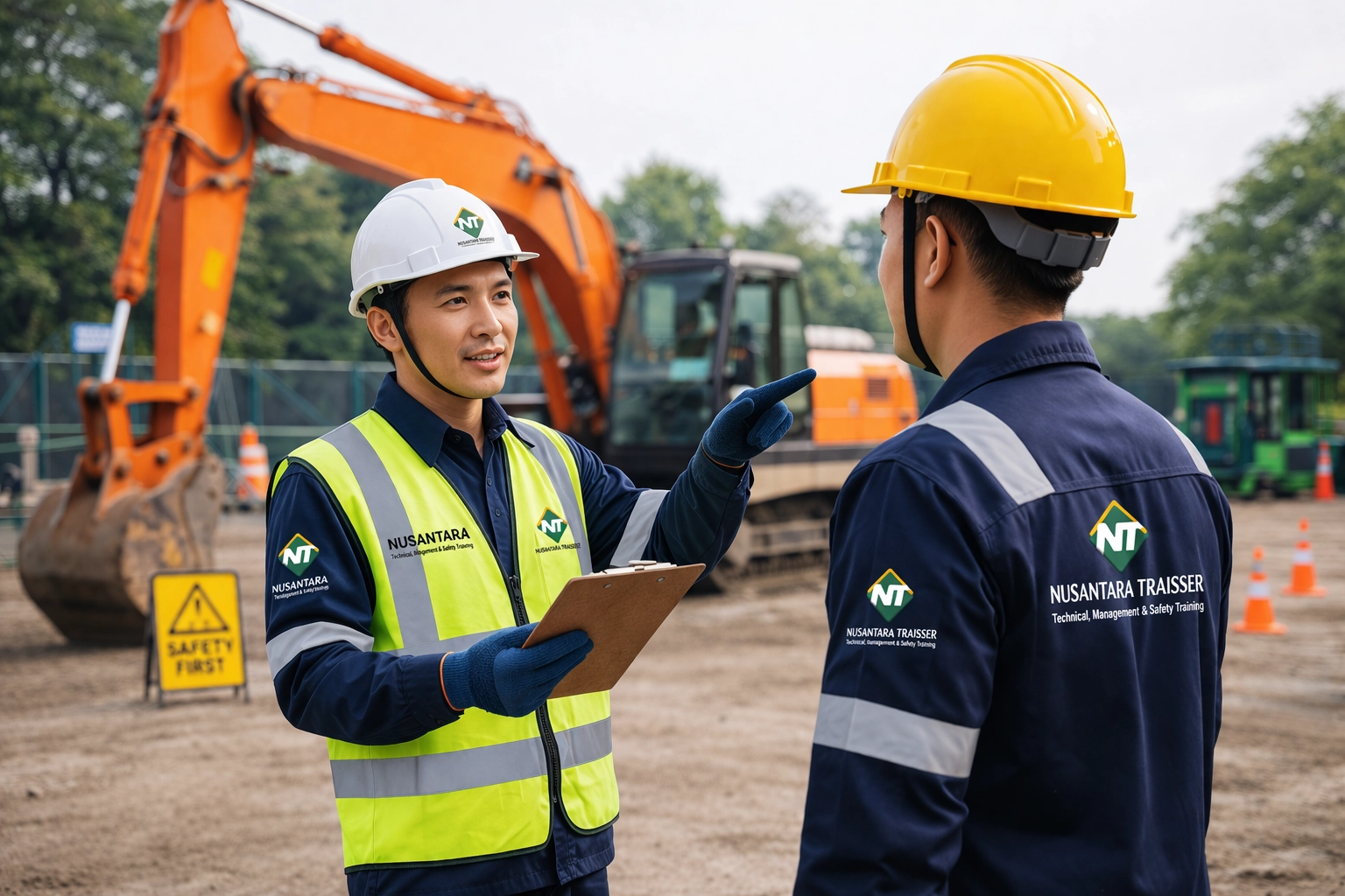 Kegiatan training operator dan instruktur di lapangan